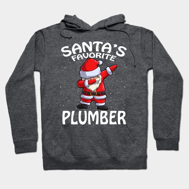 Santas Favorite Plumber Christmas Hoodie by intelus